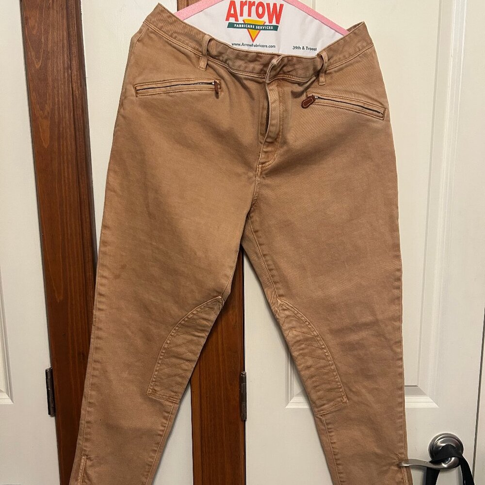 Ralph Lauren Sport Gold Denim Riding Jodphurs Jeans Pants